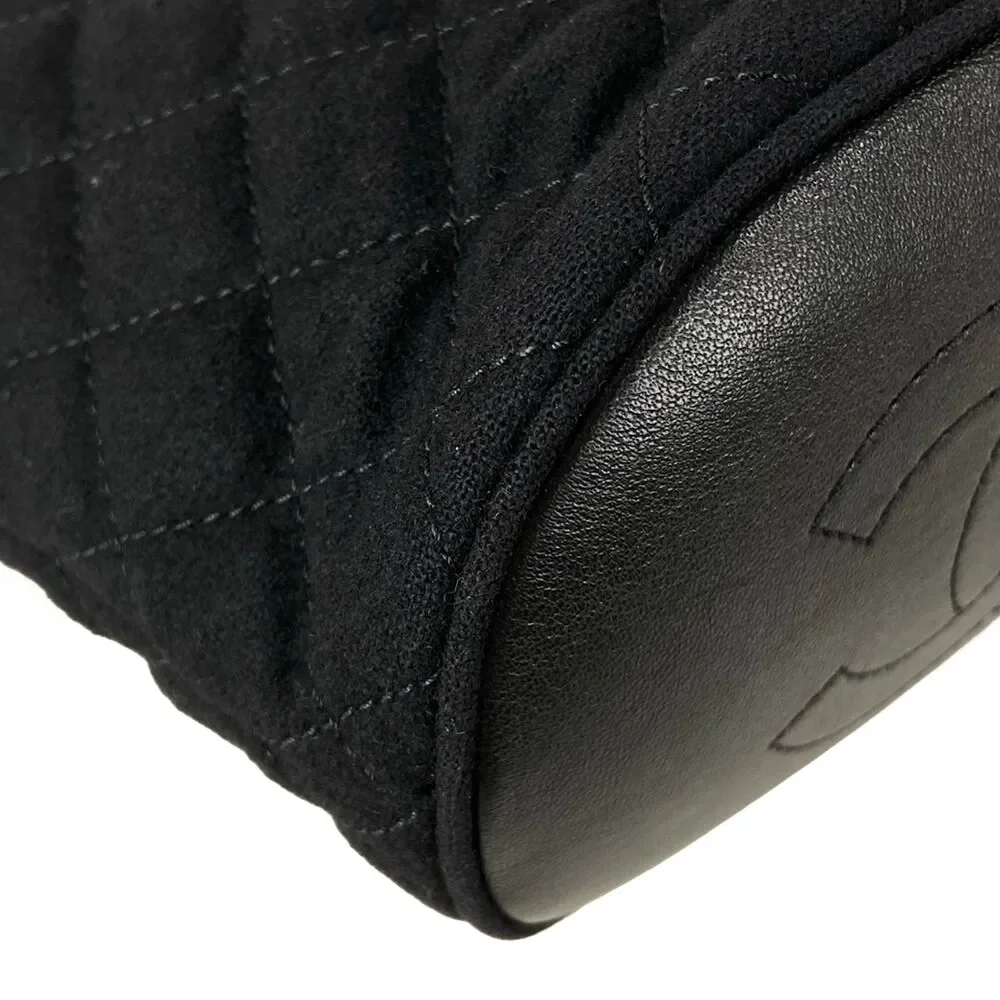 Chanel Matelasse Shoulder Bag Cotton Jersey Lambskin